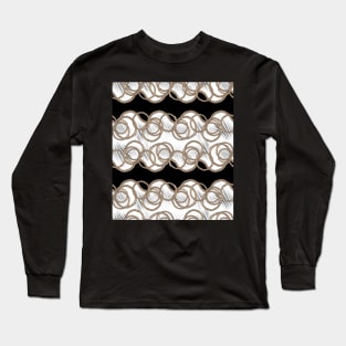 Rope seamless pattern and zebra skin texture Long Sleeve T-Shirt